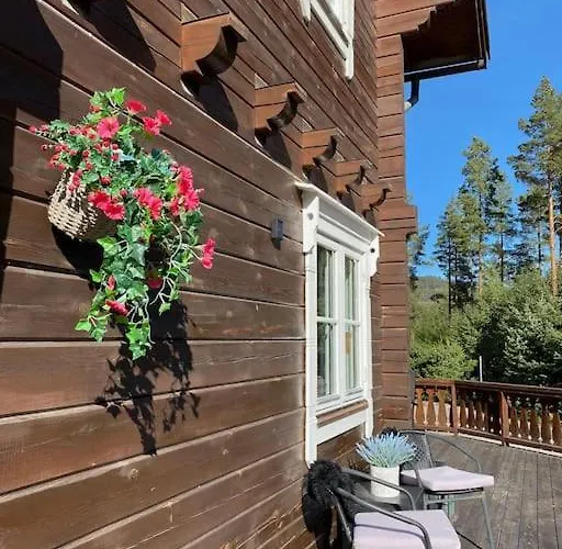 Laftet I Strandkanten Med Bade Og Fiske Muligheter